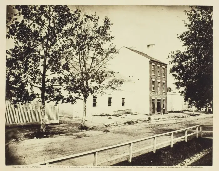 Framed Print : Slave Pen, Alexandria, Virginia, August 1862. Creator: William R. Pywell Framed Print : Slave Pen, Alexandria, Virginia, August 1862. Creator: William R. Pywell