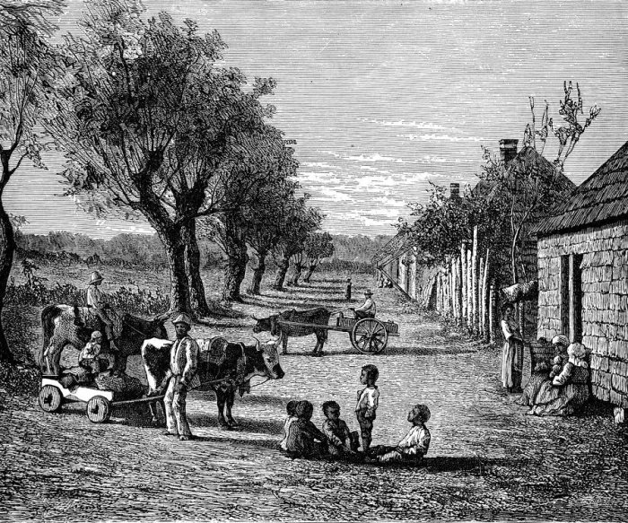 Framed Print : Slave quarters on a plantation in Georgia, USA Framed Print : Slave quarters on a plantation in Georgia, USA