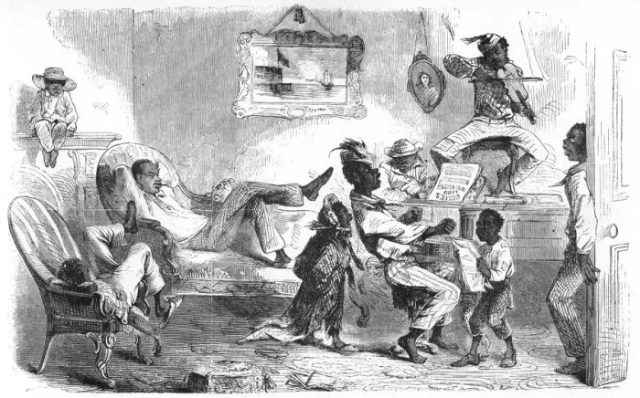 Framed Print : Slaves Celebrating Liberation, c1860s Framed Print : Slaves Celebrating Liberation, c1860s