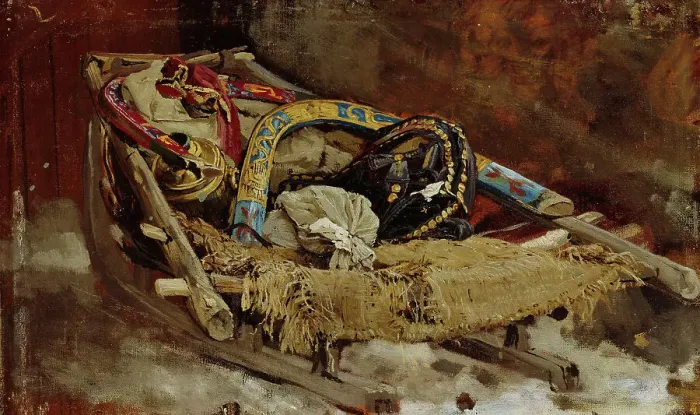 Framed Print : Sledge, study. Creator: Vasily Maksimov Framed Print : Sledge, study. Creator: Vasily Maksimov
