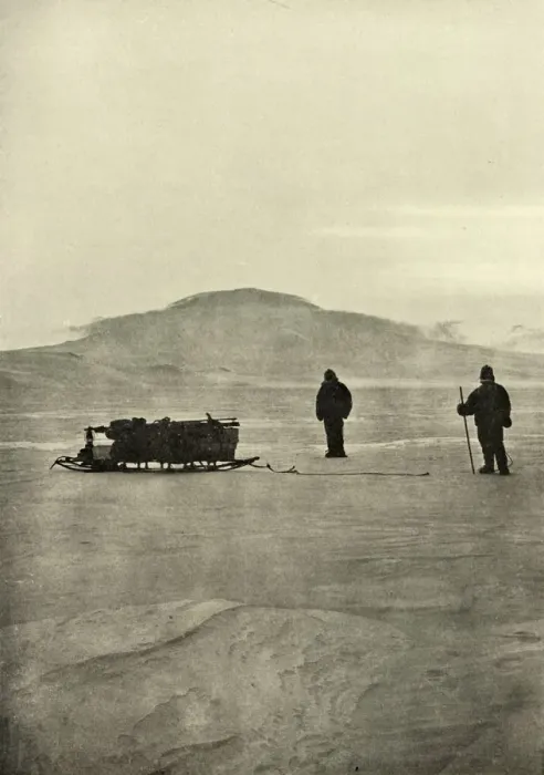 Framed Print : Sledging on the Barrier Before the Return of the Sun, c1908, (1909) Framed Print : Sledging on the Barrier Before the Return of the Sun, c1908, (1909)