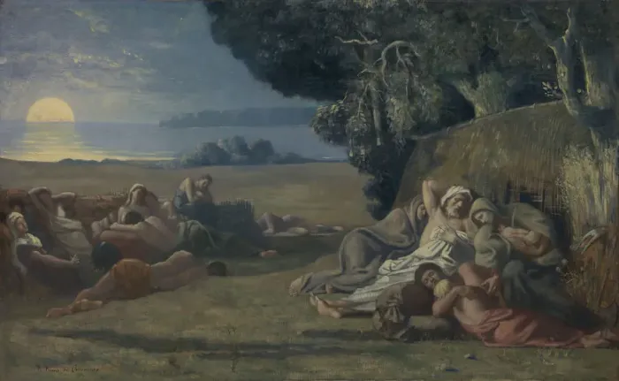 Framed Print : Sleep, ca. 1867-70. Creator: Pierre Puvis de Chavannes Framed Print : Sleep, ca. 1867-70. Creator: Pierre Puvis de Chavannes