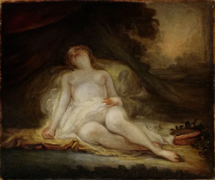 Framed Print : Sleeping Bacchante, copy after Fragonard, 1908. Creator: Werner von Hausen Framed Print : Sleeping Bacchante, copy after Fragonard, 1908. Creator: Werner von Hausen