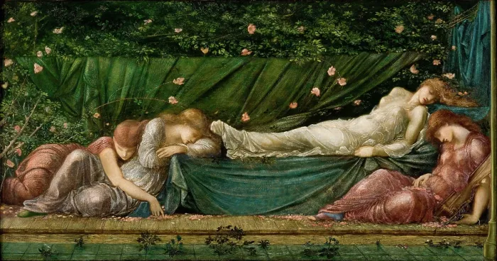Framed Print : The Sleeping Beauty, 1871-1873. Creator: Burne-Jones, Sir Edward Coley (1833-1898) Framed Print : The Sleeping Beauty, 1871-1873. Creator: Burne-Jones, Sir Edward Coley (1833-1898)