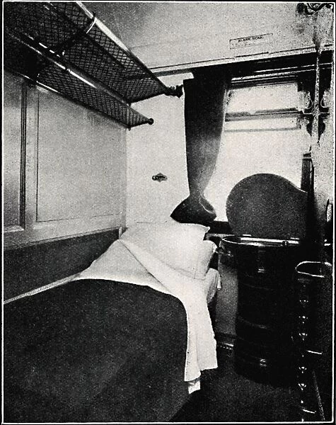 A Sleeping Berth on the Night Scotsman, London & North Eastern Railway, 1926