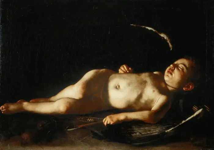Framed Print : Sleeping Cupid, 1608 Framed Print : Sleeping Cupid, 1608