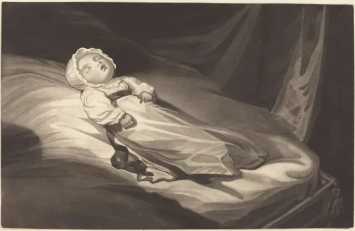Framed Print : Sleeping Infant. Creator: Unknown Framed Print : Sleeping Infant. Creator: Unknown