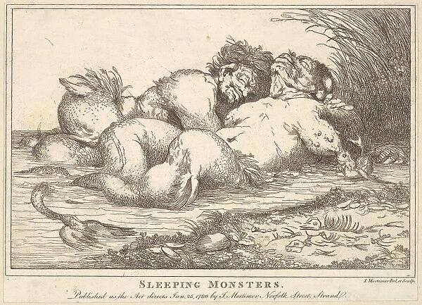 Sleeping Monsters, January 25, 1780. Creator: John Hamilton Mortimer