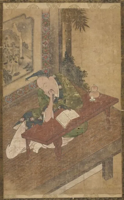 Framed Print : Sleeping Poet, 18th century. Creator: Unknown Framed Print : Sleeping Poet, 18th century. Creator: Unknown