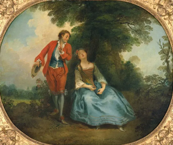 Framed Print : Sleeping Shepherdess, ca 1730. Artist: Lancret, Nicolas (1690-1743) Framed Print : Sleeping Shepherdess, ca 1730. Artist: Lancret, Nicolas (1690-1743)