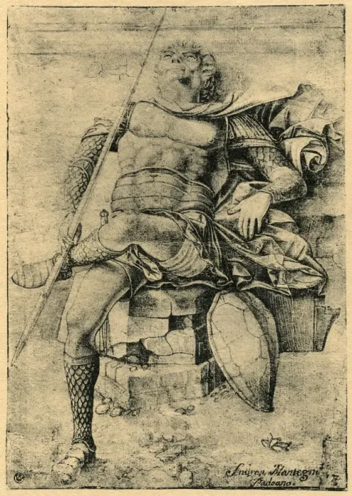 Framed Print : A Sleeping Soldier, 1913. Artist: Andrea Mantegna Framed Print : A Sleeping Soldier, 1913. Artist: Andrea Mantegna