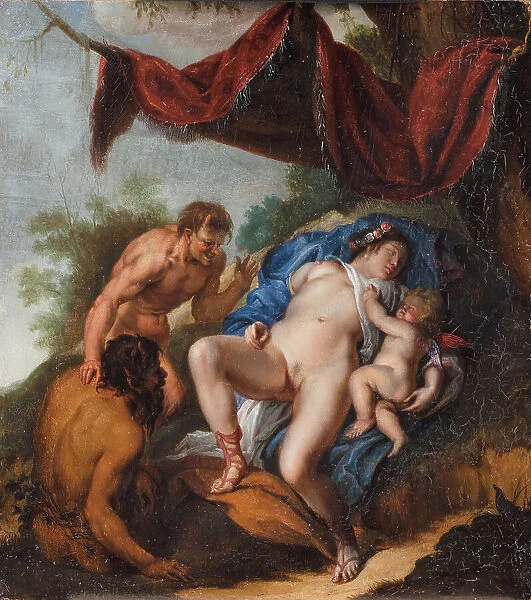 Sleeping Venus with Cupid Watched by Satyrs, ca 1600-1625. Creator: Rubens, Pieter Paul (1577-1640)