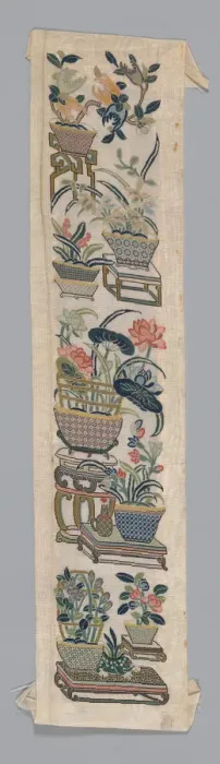 Framed Print : Sleeve Band, China, Qing dynasty (1644-1911), 1875 / 1900. Creator: Unknown Framed Print : Sleeve Band, China, Qing dynasty (1644-1911), 1875 / 1900. Creator: Unknown