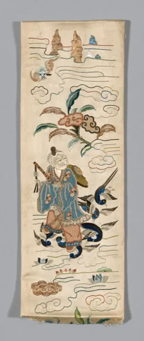 Framed Print : Sleeve band, China, Qing dynasty (1644-1911), 19th century. Creator: Unknown Framed Print : Sleeve band, China, Qing dynasty (1644-1911), 19th century. Creator: Unknown