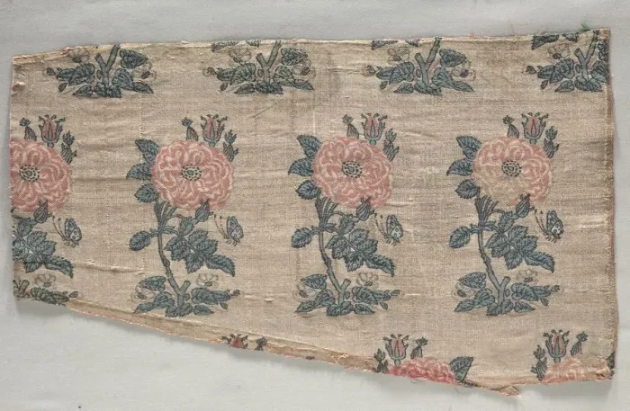 Framed Print : Sleeve with rose bushes and butterflies, early 1600s. Creator: Unknown Framed Print : Sleeve with rose bushes and butterflies, early 1600s. Creator: Unknown
