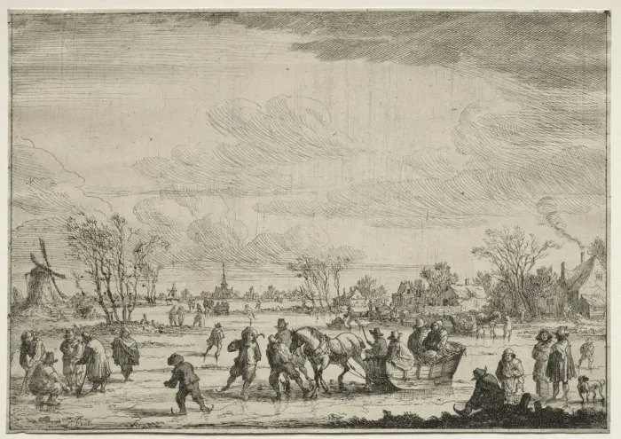 Framed Print : The Sleigh. Creator: Peeter Bout (Flemish, 1658-1719) Framed Print : The Sleigh. Creator: Peeter Bout (Flemish, 1658-1719)