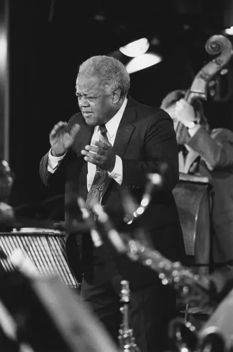 Framed Print : Slide Hampton Big Band, North Sea Jazz Festival, Netherlands, 1993. Creator: Brian Foskett Framed Print : Slide Hampton Big Band, North Sea Jazz Festival, Netherlands, 1993. Creator: Brian Foskett