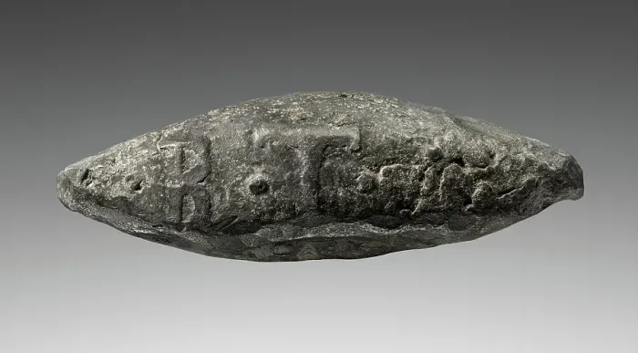 Framed Print : Sling Projectile, 5th century BC. Creator: Unknown Framed Print : Sling Projectile, 5th century BC. Creator: Unknown