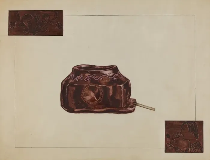 Framed Print : Slip Cup, c. 1936. Creator: Hedwig Emanuel Framed Print : Slip Cup, c. 1936. Creator: Hedwig Emanuel