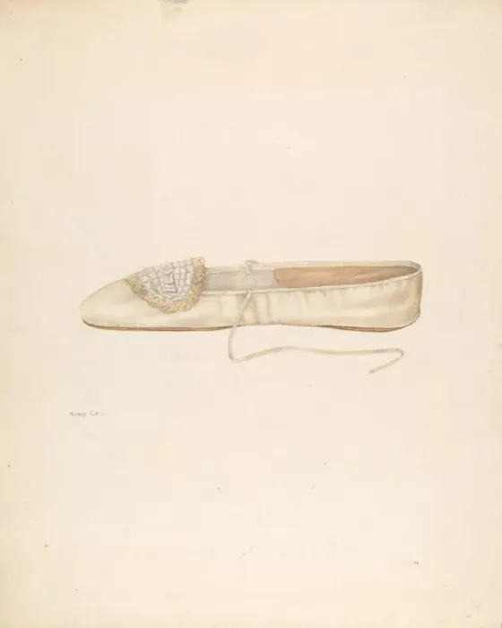 Framed Print : Slipper, c. 1939. Creator: Nancy Crimi Framed Print : Slipper, c. 1939. Creator: Nancy Crimi