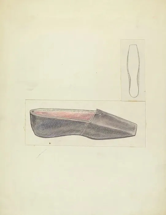 Framed Print : Slipper, c. 1940. Creator: Melita Hofmann Framed Print : Slipper, c. 1940. Creator: Melita Hofmann
