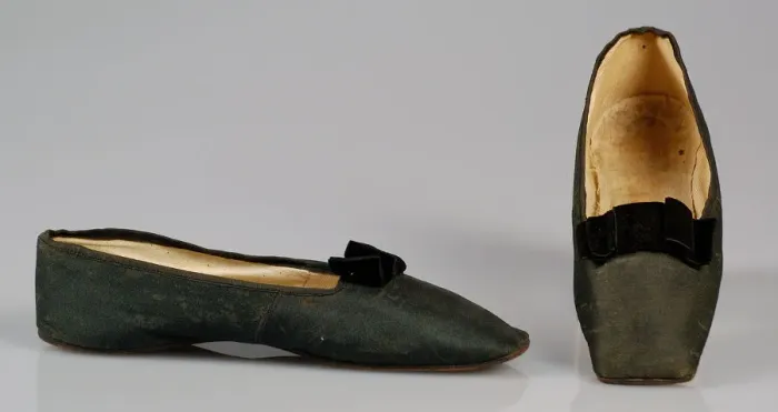 Framed Print : Slippers, American, 1835-50. Creator: Unknown Framed Print : Slippers, American, 1835-50. Creator: Unknown