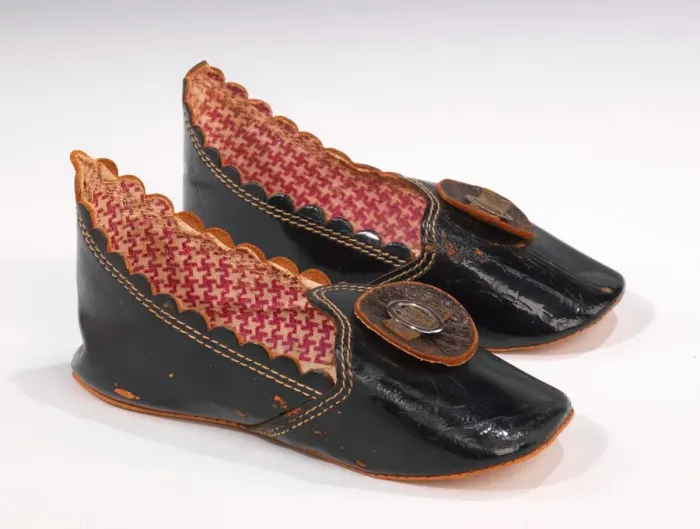 Framed Print : Slippers, American, ca. 1872. Creator: Unknown Framed Print : Slippers, American, ca. 1872. Creator: Unknown