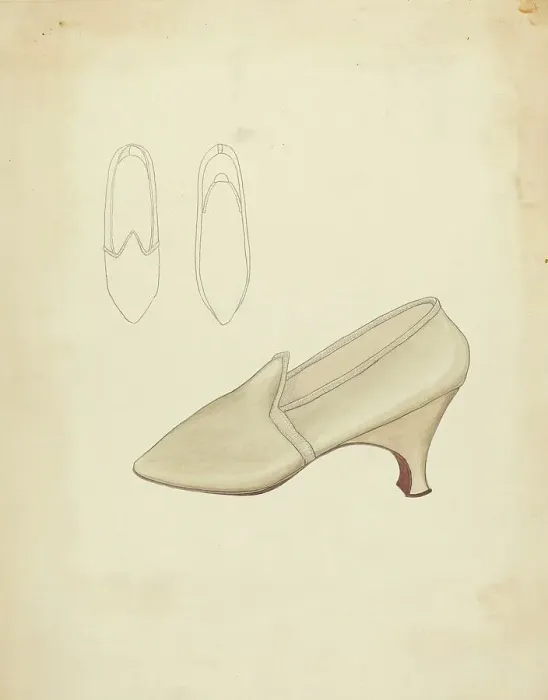 Framed Print : Slippers, c. 1940. Creator: Doris Beer Framed Print : Slippers, c. 1940. Creator: Doris Beer