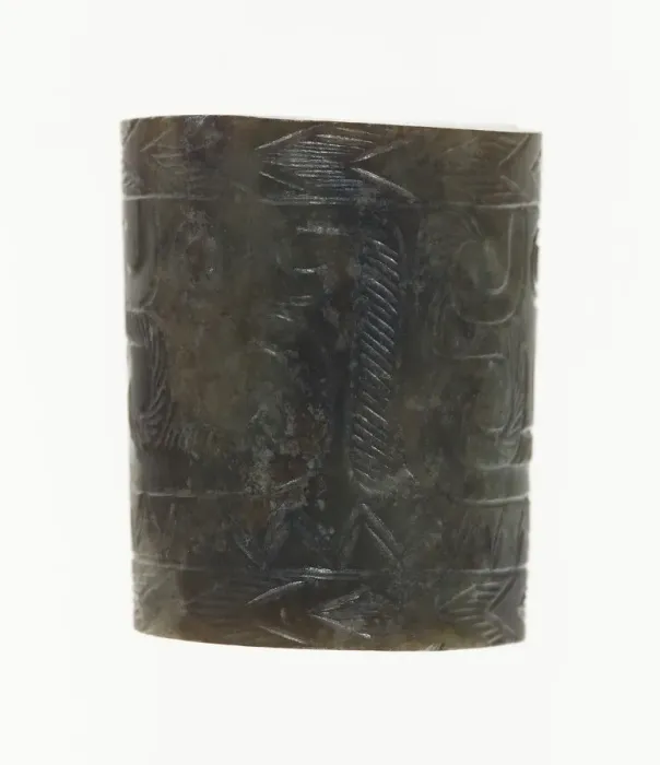 Framed Print : Slit Cylinder (jue), Eastern Zhou period, 7th / 6th century B. C. Creator: Unknown Framed Print : Slit Cylinder (jue), Eastern Zhou period, 7th / 6th century B. C. Creator: Unknown