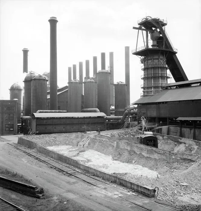 Framed Print : Sloss-Sheffield Steel and Iron Company, Birmingham, Alabama, 1936. Creator: Dorothea Lange Framed Print : Sloss-Sheffield Steel and Iron Company, Birmingham, Alabama, 1936. Creator: Dorothea Lange