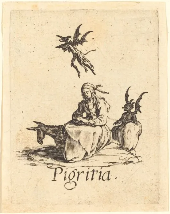 Framed Print : Sloth, probably after 1621. Creator: Jacques Callot Framed Print : Sloth, probably after 1621. Creator: Jacques Callot