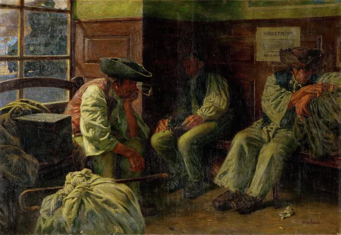 Framed Print : Slovak Exiles, 1911. Creator: Milos Slovak Framed Print : Slovak Exiles, 1911. Creator: Milos Slovak