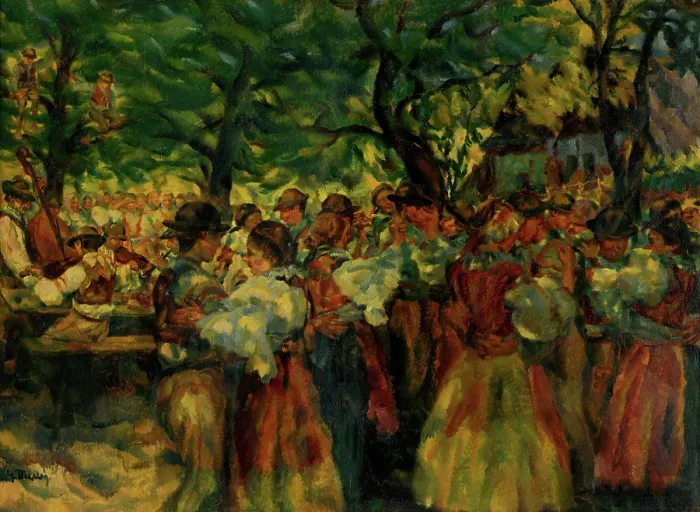 Framed Print : Slovak Feast, 1927. Creator: Gustav Mally Framed Print : Slovak Feast, 1927. Creator: Gustav Mally
