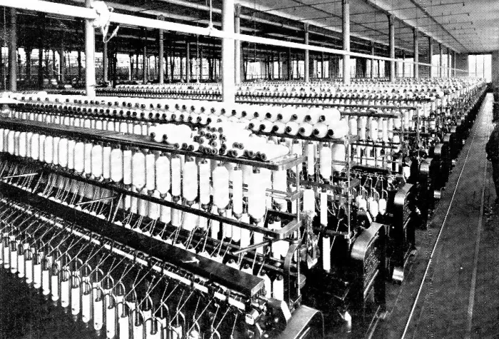 Framed Print : Slubbing and roving machinery, 1909. Creator: Unknown Framed Print : Slubbing and roving machinery, 1909. Creator: Unknown
