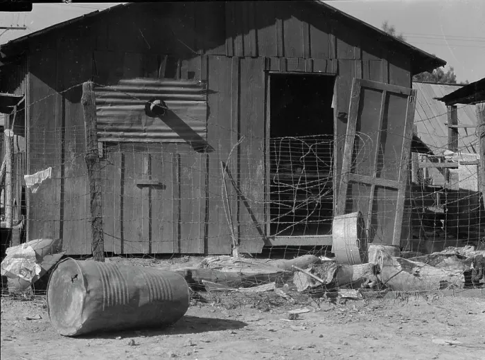 Framed Print : Slums of Brawley, Imperial Valley, California, 1936. Creator: Dorothea Lange Framed Print : Slums of Brawley, Imperial Valley, California, 1936. Creator: Dorothea Lange