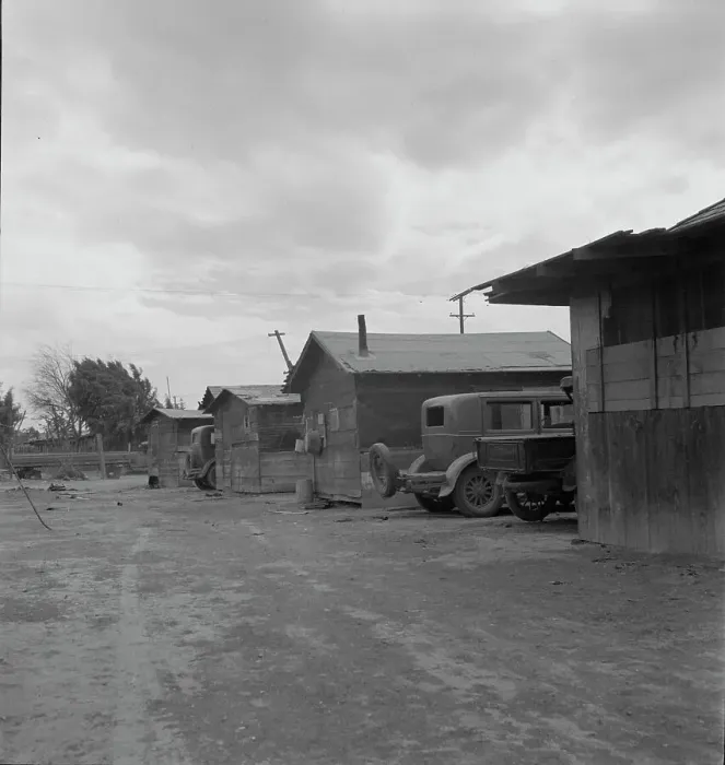 Framed Print : Slums of East El Centro, California, 1937. Creator: Dorothea Lange Framed Print : Slums of East El Centro, California, 1937. Creator: Dorothea Lange