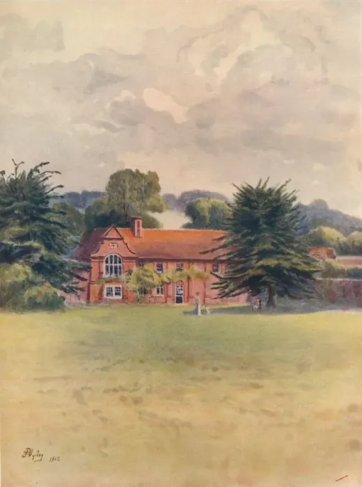 Framed Print : Slyfield Place, 1912, (1914). Artist: Jamess Ogilvy Framed Print : Slyfield Place, 1912, (1914). Artist: Jamess Ogilvy