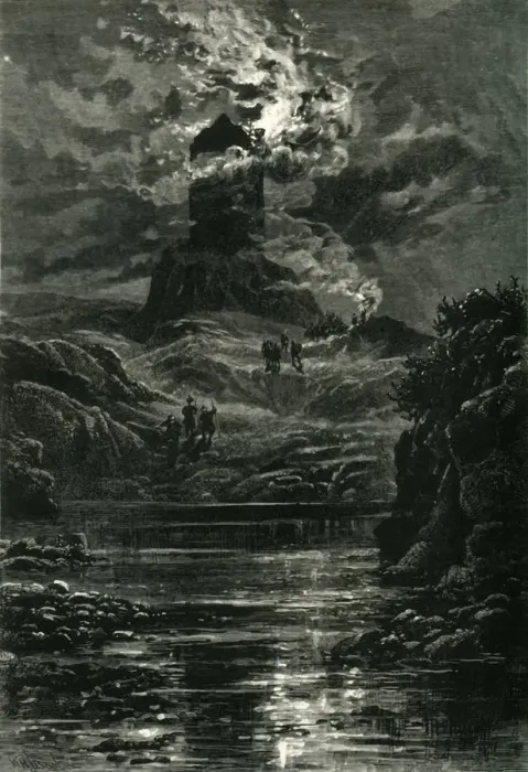Framed Print : Smailholm Tower, c1870