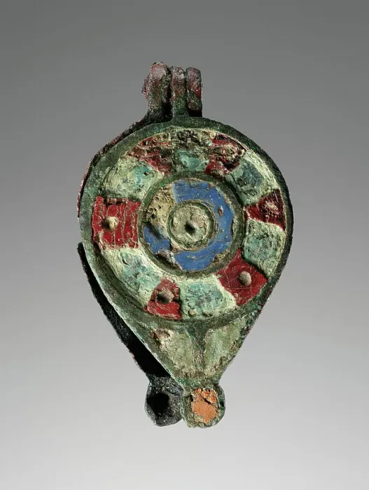 Framed Print : One Small Bronze Enamelled Reliquary, 3rd century A.D. Creator: Unknown Framed Print : One Small Bronze Enamelled Reliquary, 3rd century A.D. Creator: Unknown