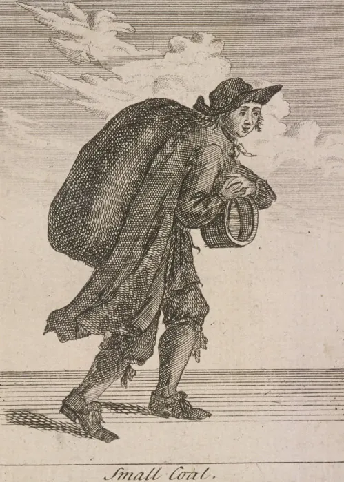 Framed Print : Small Coal, Cries of London, (c1688?) Framed Print : Small Coal, Cries of London, (c1688?)