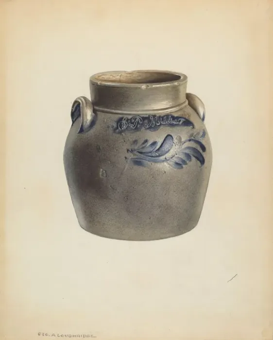 Framed Print : Small Crock, c. 1938. Creator: George Loughridge Framed Print : Small Crock, c. 1938. Creator: George Loughridge