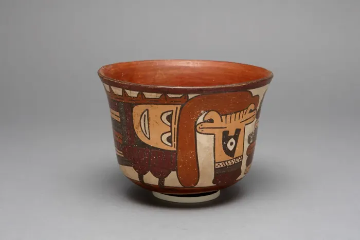 Framed Print : Small Cup Depicting a Costumed Ritual Performer, 180 B. C. / A. D. 500. Creator: Unknown Framed Print : Small Cup Depicting a Costumed Ritual Performer, 180 B. C. / A. D. 500. Creator: Unknown