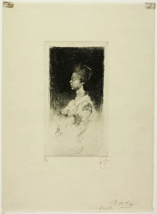 Framed Print : Small Head, n. d. Creator: Robert Frederick Blum Framed Print : Small Head, n. d. Creator: Robert Frederick Blum