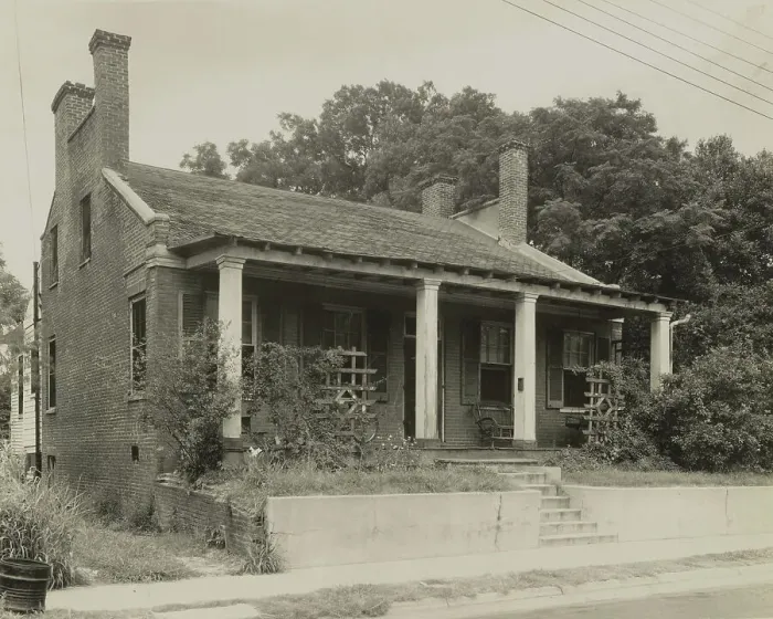 Framed Print : Small house, 609 Jefferson Street, Natchez, Adams County, Mississippi, 1938. Creator: Frances Benjamin Johnston Framed Print : Small house, 609 Jefferson Street, Natchez, Adams County, Mississippi, 1938. Creator: Frances Benjamin Johnston