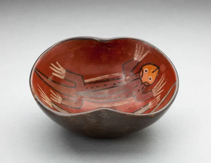 Framed Print : Small Inset Side Bowl Depicting a Pair of Lizards in the Interior, 180 B. C. / A. D. 500 Framed Print : Small Inset Side Bowl Depicting a Pair of Lizards in the Interior, 180 B. C. / A. D. 500