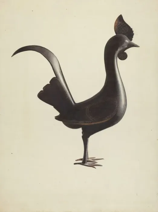 Framed Print : Small Iron Cock, c. 1940. Creator: Unknown Framed Print : Small Iron Cock, c. 1940. Creator: Unknown
