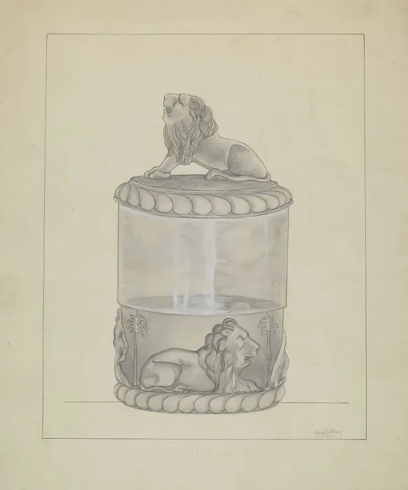 Framed Print : Small Jar, c. 1936. Creator: Kay Whiteley Framed Print : Small Jar, c. 1936. Creator: Kay Whiteley