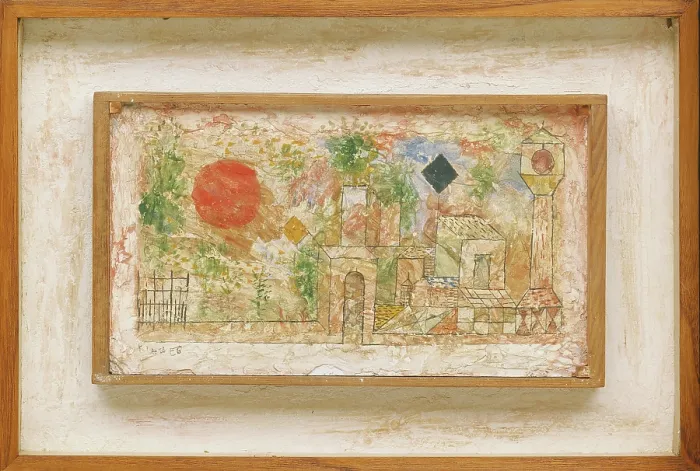 Framed Print : Small Landscape with Garden Door, 1928. Creator: Paul Klee Framed Print : Small Landscape with Garden Door, 1928. Creator: Paul Klee