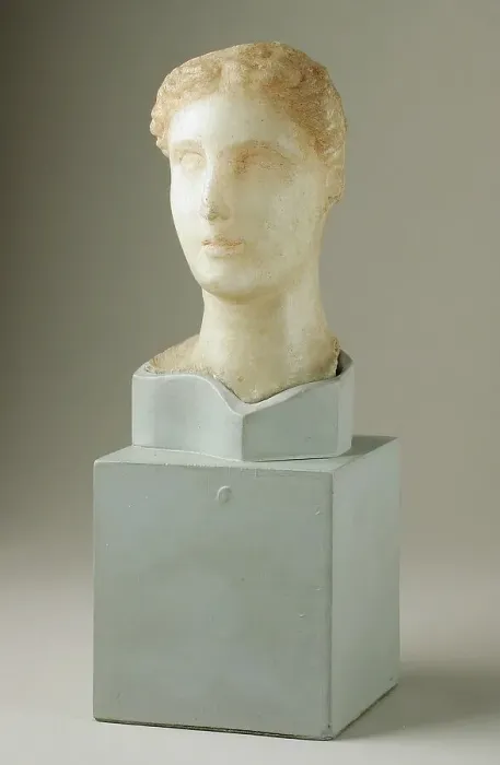 Framed Print : Small Parian Head, Late 3rd century BCE. Creator: Unknown Framed Print : Small Parian Head, Late 3rd century BCE. Creator: Unknown
