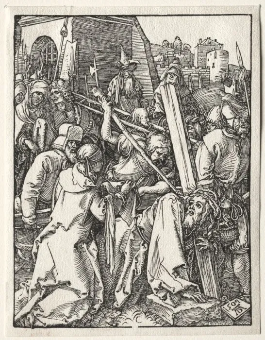 Framed Print : The Small Passion: Christ Bearing the Cross, 1509. Creator: Albrecht Dürer (German